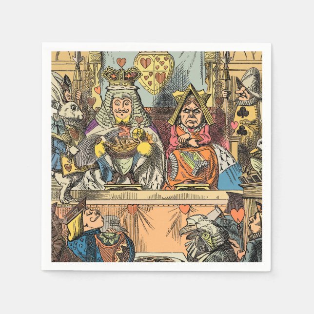 Alice i Wonderland Cheshire Cat Characters Pappersservett (Framsidan)