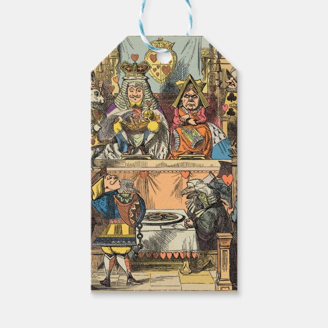 Alice i Wonderland Cheshire Cat Characters Presentetikett (Framsidan)