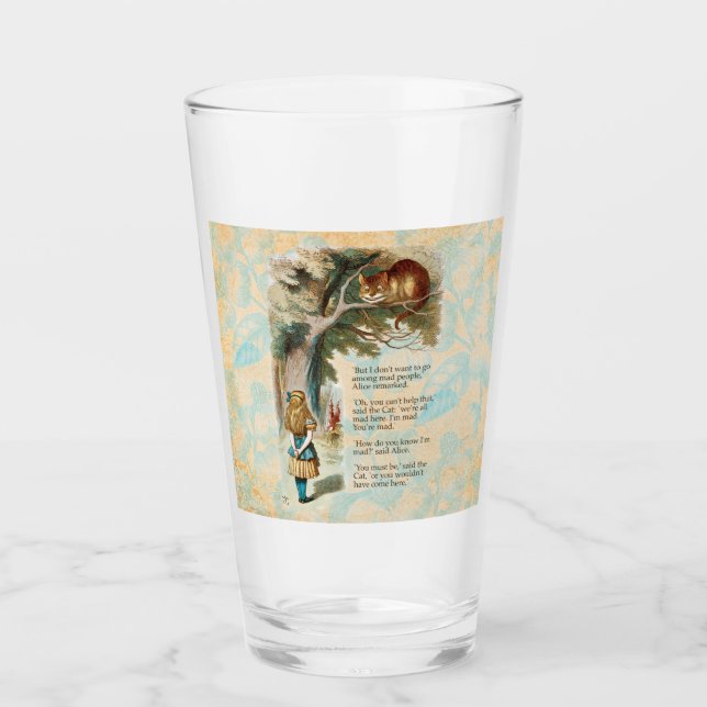 Alice i Wonderland Cheshire Cat Mad Glaskopp (Framsida)