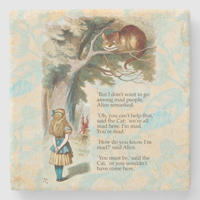 Alice i Wonderland Cheshire Cat Mad Stenunderlägg (Framsidan)