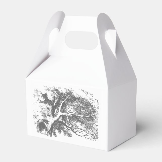 Alice i Wonderland Cheshire Cat Party Favor Boxes Presentaskar (Framsidan Sidan)
