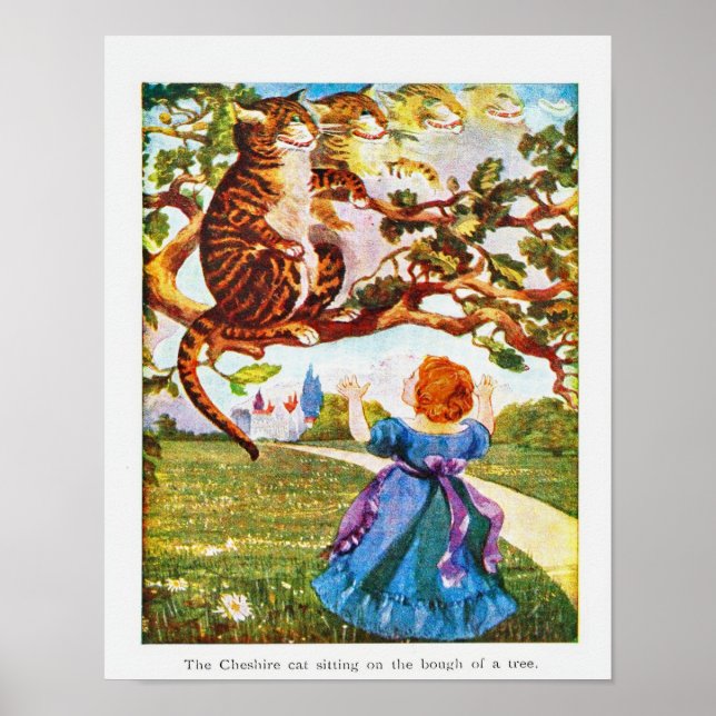 Alice i Wonderland Cheshire Cat Poster (Framsidan)
