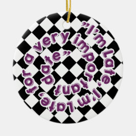 Alice i Wonderland Circular Ornament - Kanin