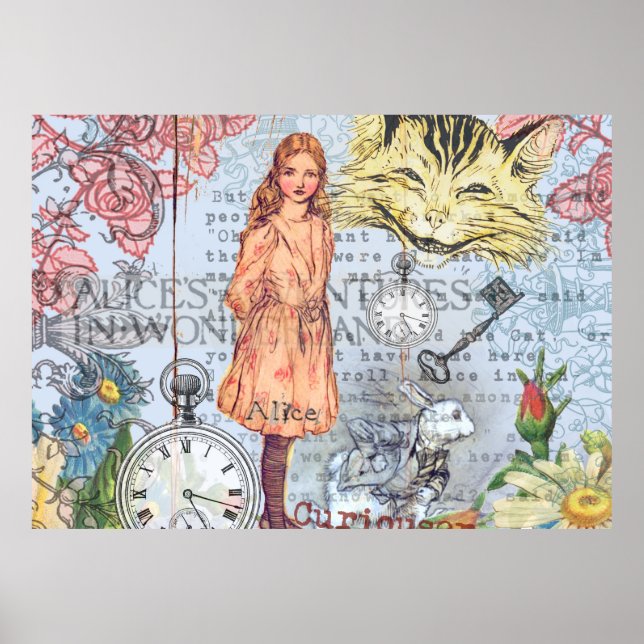 Alice i Wonderland Classic Cheshire Rabbit Alice Poster (Framsidan)