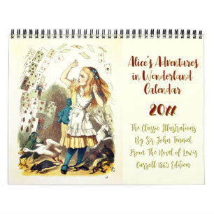 Alice i Wonderland Classic Illustrations-Vintagen Kalender