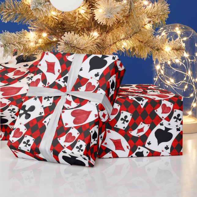 Alice i Wonderland Collage jul Gift Presentpapper (Helgdagar)