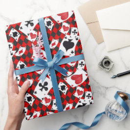 Alice i Wonderland Collage jul Gift Wrappin Presentpapper