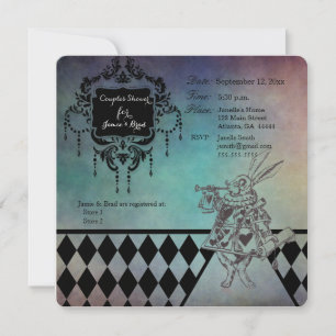 Alice i Wonderland Coules Shower Inbjudningar
