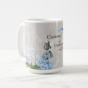 Alice i Wonderland Curiouser Blommigt Mugg
