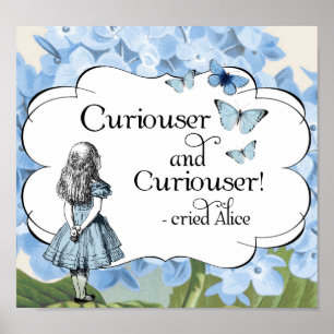 Alice i Wonderland Curiouser Butterflies Poster