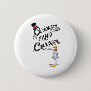 Alice i Wonderland Curiouser och Curiouser Knapp