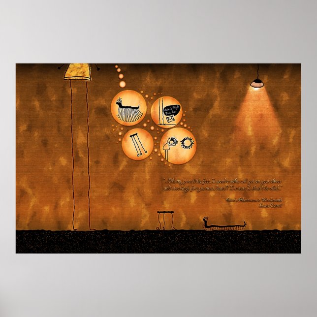 Alice i Wonderland - Curiouser och Curiouser Poster (Framsidan)