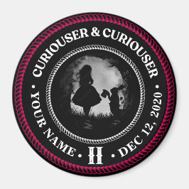 Alice i Wonderland, Curiouser, Sobriety Medallion Magnet