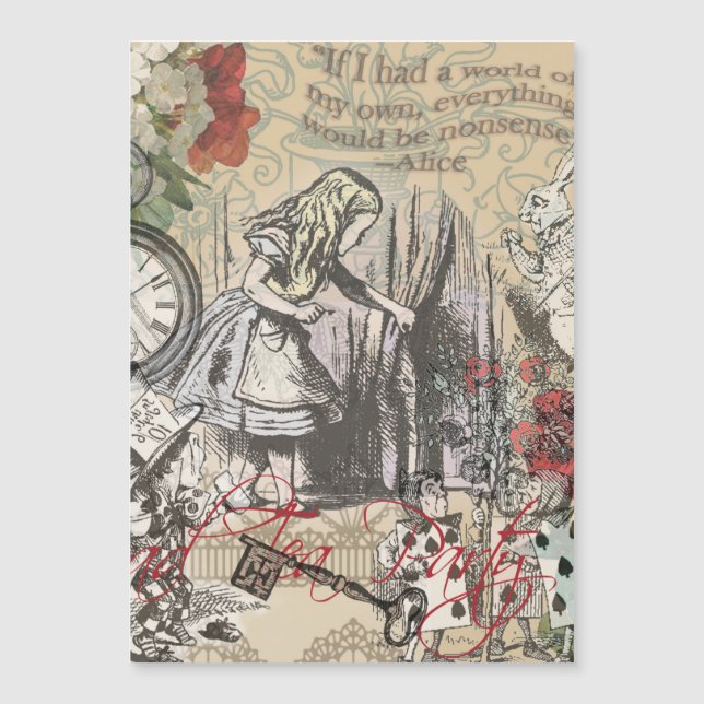 Alice i Wonderland Curtain Classic Art (Framsida)