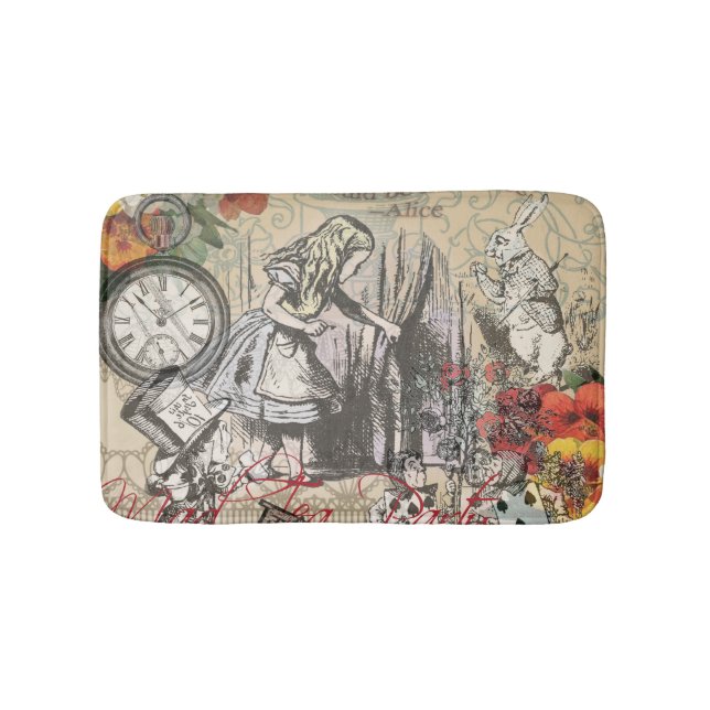 Alice i Wonderland Curtain Classic Art Badrumsmatta (Framsidan)