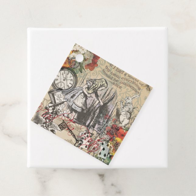 Alice i Wonderland Curtain Classic Art Gåvor Etiketter (På plats)