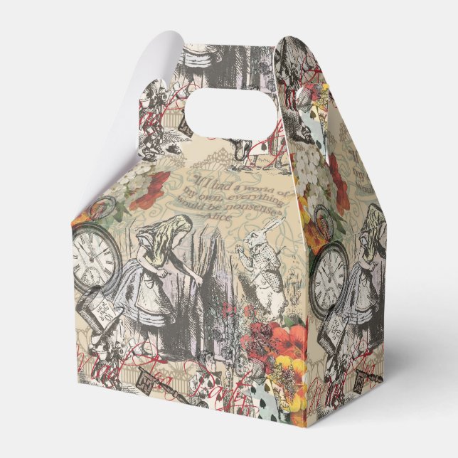 Alice i Wonderland Curtain Classic Art Presentaskar (Framsidan Sidan)