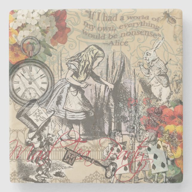Alice i Wonderland Curtain Classic Art Stenunderlägg (Framsidan)
