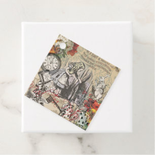 Alice i Wonderland Curtain Nontone Gåvor Etiketter