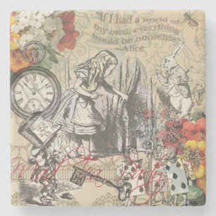 Alice i Wonderland Curtain Nontone Stenunderlägg