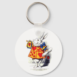 Alice i Wonderland, den vita kaninen av Tenniel Nyckelring
