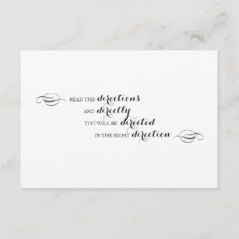 Alice i Wonderland Directions infoga Tilläggskort