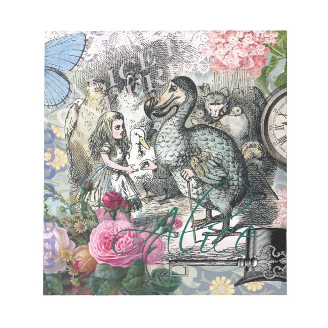 Alice i Wonderland Dodo Classic Artwork Anteckningsblock (Framsida)