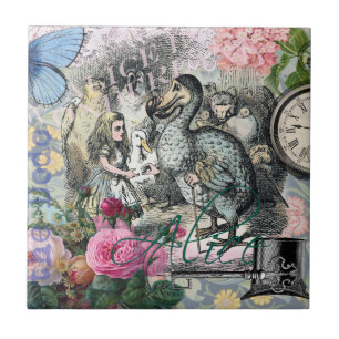 Alice i Wonderland Dodo Classic Artwork Kakelplatta