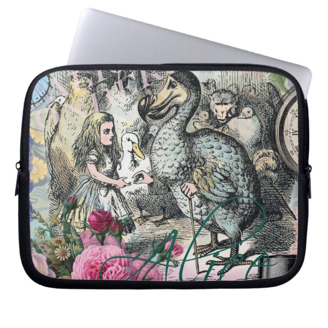 Alice i Wonderland Dodo Classic Artwork Laptop Sleeve (Framsidan)