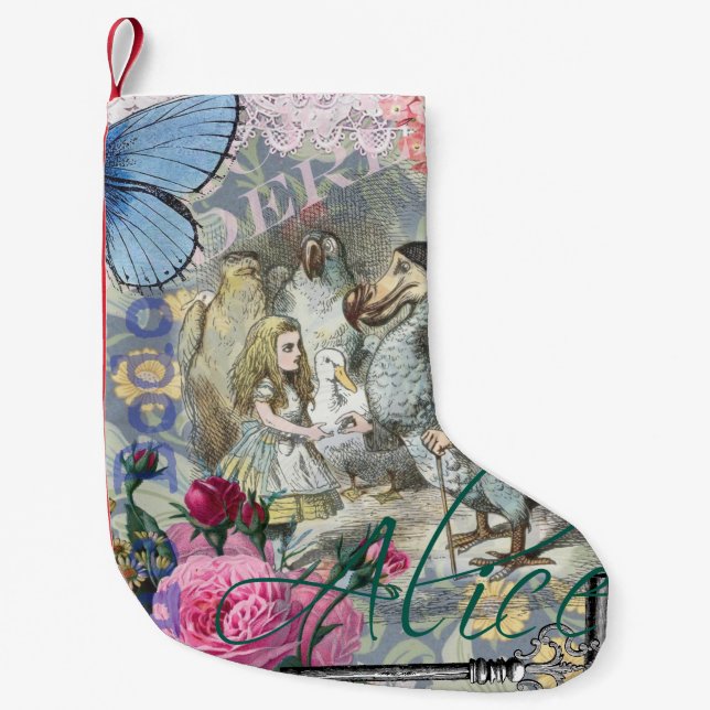 Alice i Wonderland Dodo Classic Artwork Liten Julstrumpa (Framsidan)