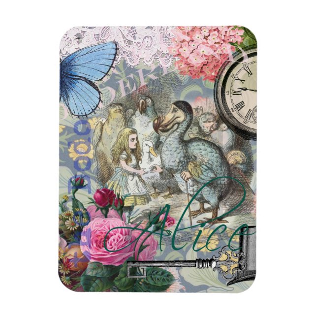 Alice i Wonderland Dodo Classic Artwork Magnet (Vertikal)