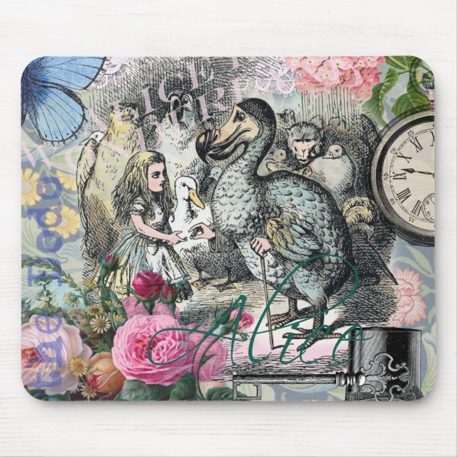 Alice i Wonderland Dodo Classic Artwork Musmatta (Framsidan)