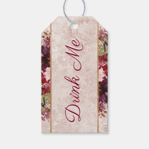 Alice i Wonderland Drink Me Tea Party Favor Presentetikett