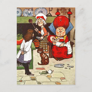 Alice i Wonderland: Duchess med sin familj Vykort