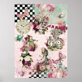 Alice i Wonderland Elegant Poster