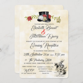 Alice i Wonderland Evening-inbjudan Inbjudningar