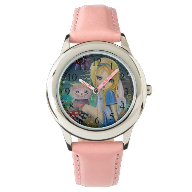 Alice i Wonderland Fairytale Cute Girly Watch Armbandsur (Framsida)