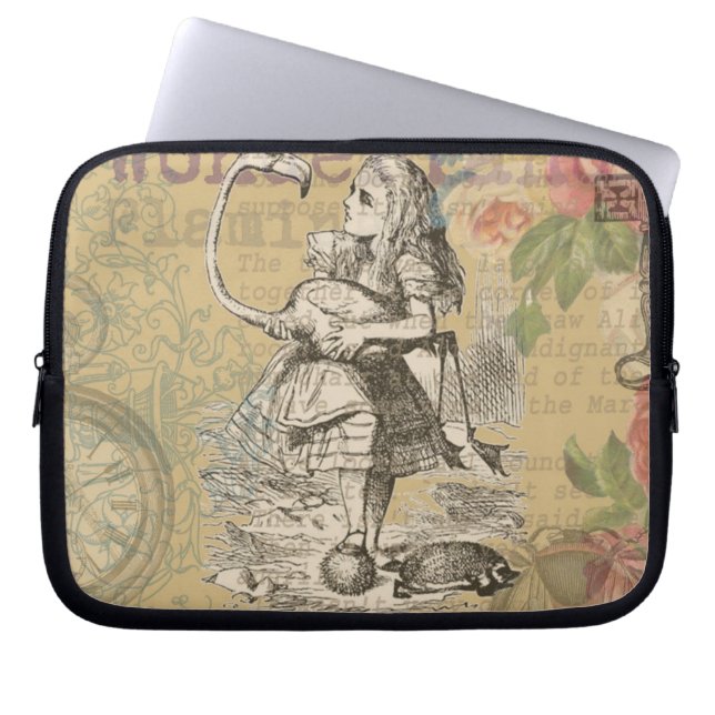Alice i Wonderland Flamingo Classic Laptop Fodral (Framsidan)