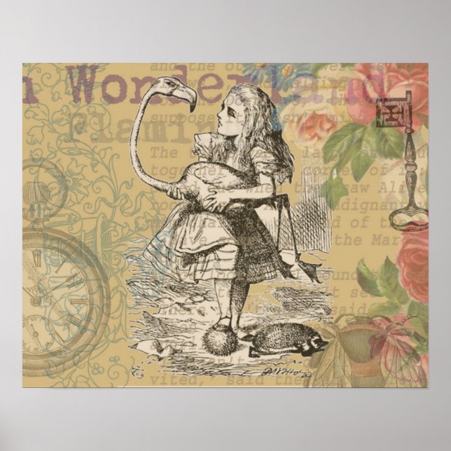 Alice i Wonderland Flamingo Classic Poster (Framsidan)