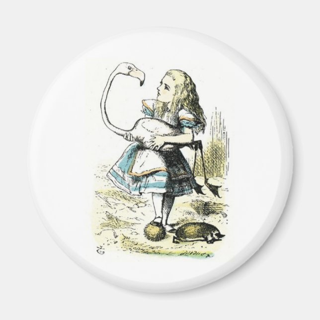 Alice i Wonderland: Flamingo Magnet (Framsidan)