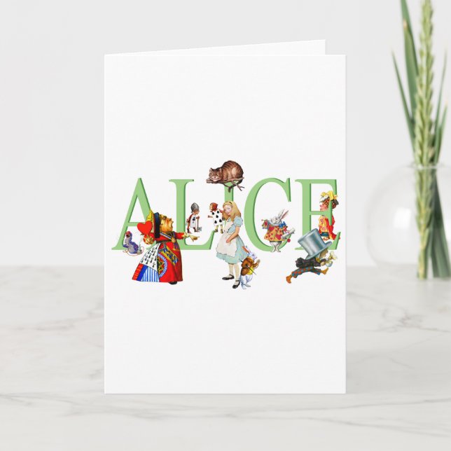 ALICE I WONDERLAND & FRIENDS KORT (Framsida)