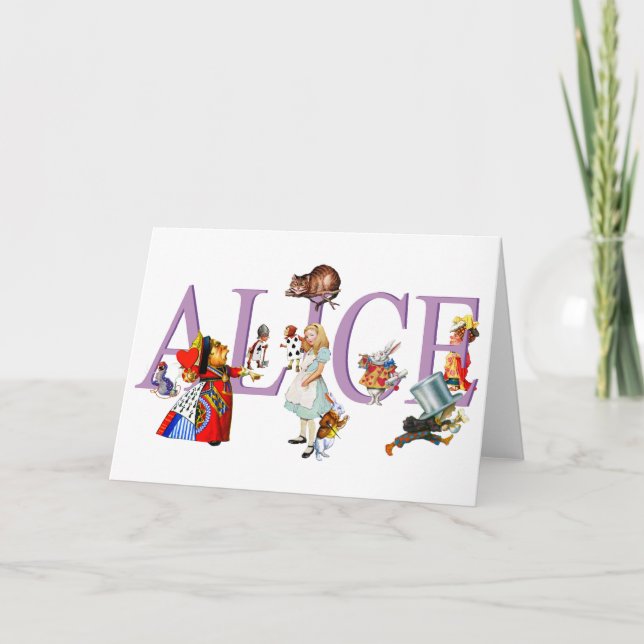 ALICE I WONDERLAND & FRIENDS KORT (Framsida)