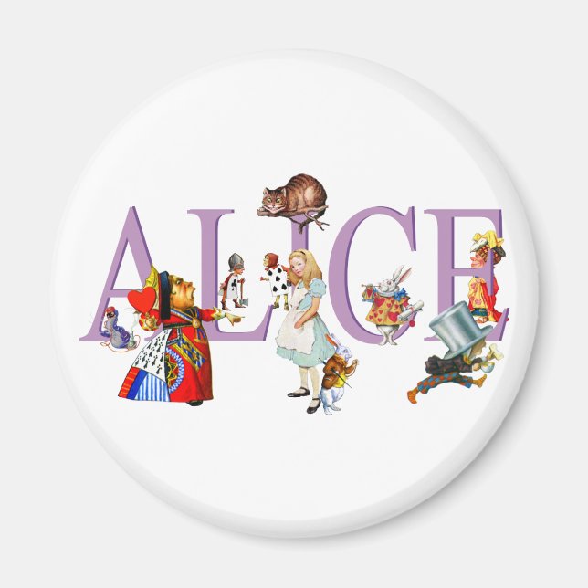 ALICE I WONDERLAND & FRIENDS MAGNET (Framsidan)