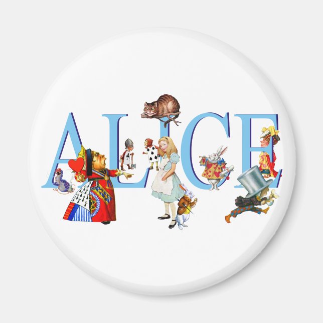 ALICE I WONDERLAND & FRIENDS MAGNET (Framsidan)