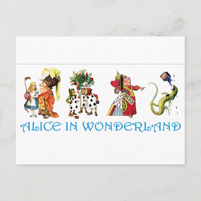 ALICE I WONDERLAND & FRIENDS VYKORT (Framsida)