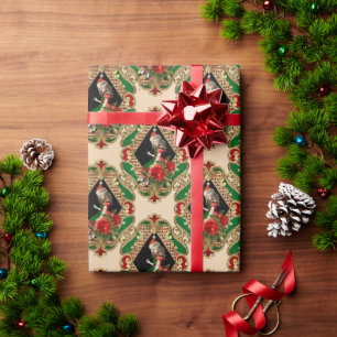 Alice i Wonderland God Jul Wrapping Papper Presentpapper