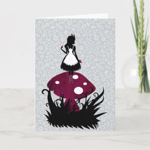 Alice i Wonderland Greeting Card Kort