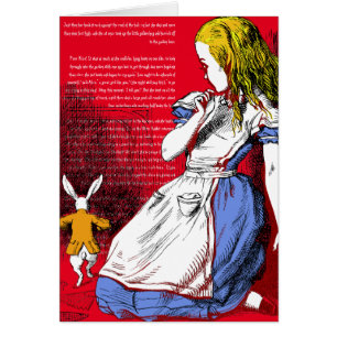 Alice i Wonderland Hälsningskort