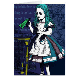 Alice i Wonderland Hälsningskort