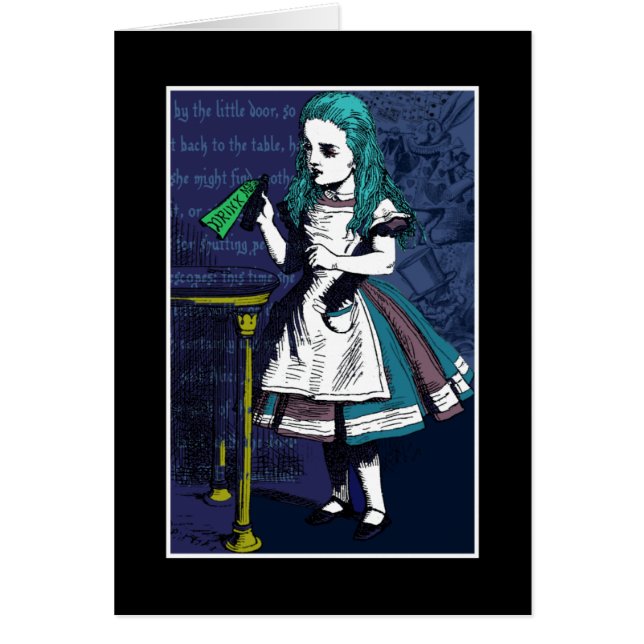 Alice i Wonderland Hälsningskort (Framsidan)